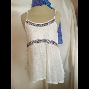 Ladies woman’s juniors large adjustable strap top